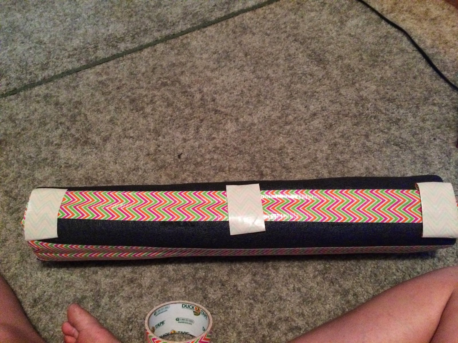 The Girl Who Thought Too Much DIY Foam Roller