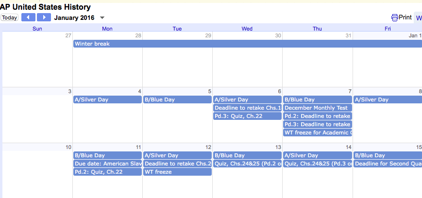 us history teachers blog how i keep my students informed about school assignment calendar