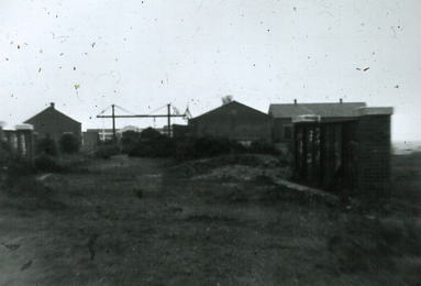 Trackbed across Stokes Bay beach 1957