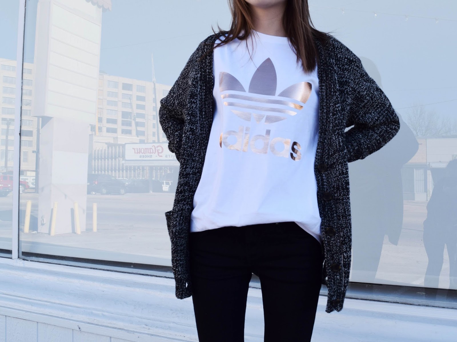 adidas t shirt rose gold