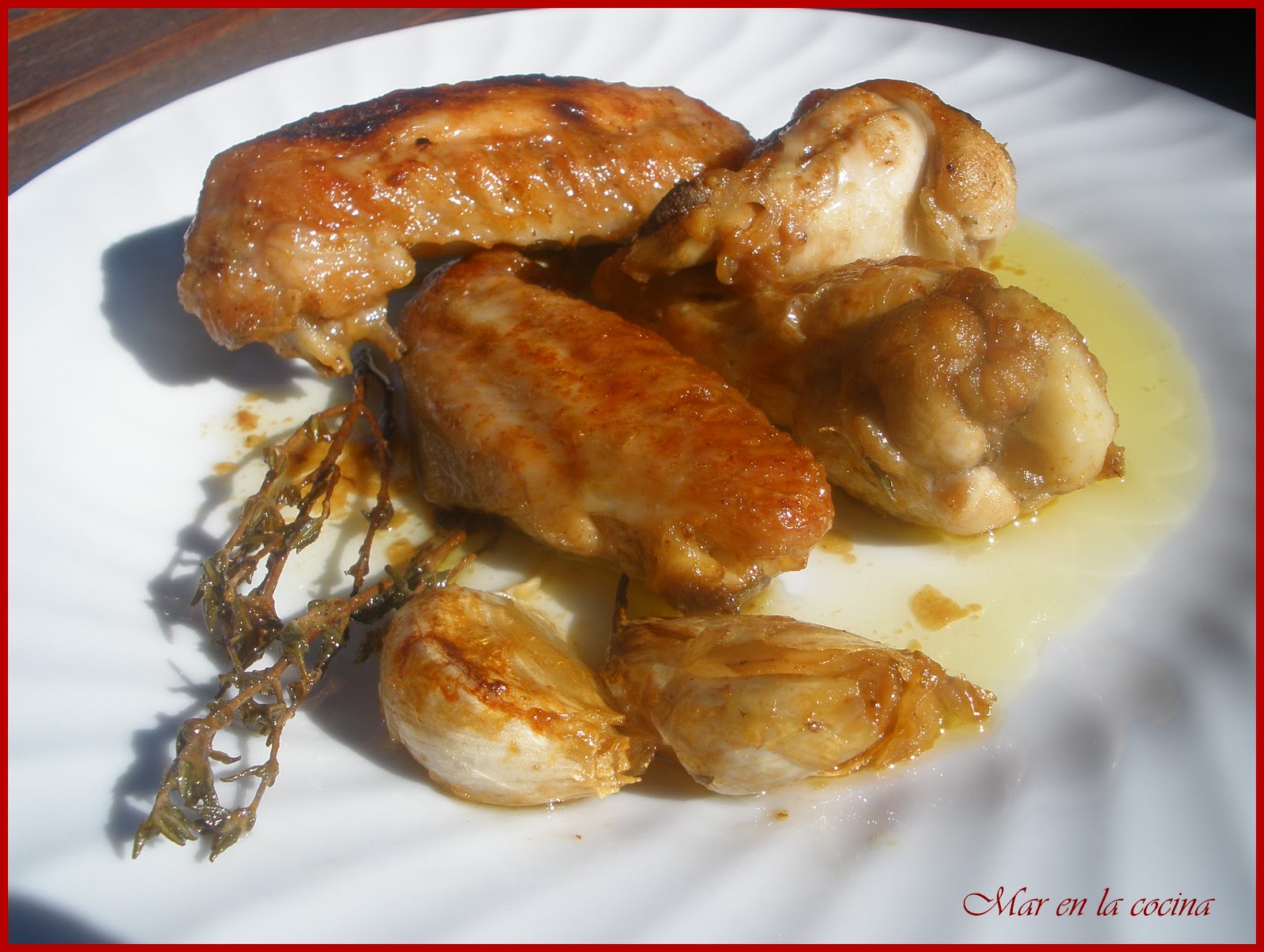 Mar en la cocina: ALITAS DE POLLO AL AJILLO