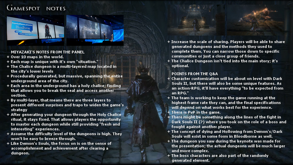 Bloodborne Playstation Experience