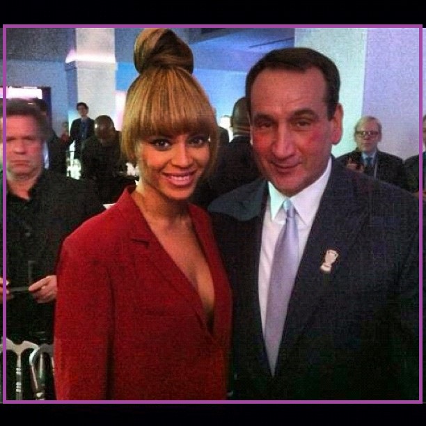 Duke's Head Coach, Coach K Has a HUGE crush... on Beyonce!