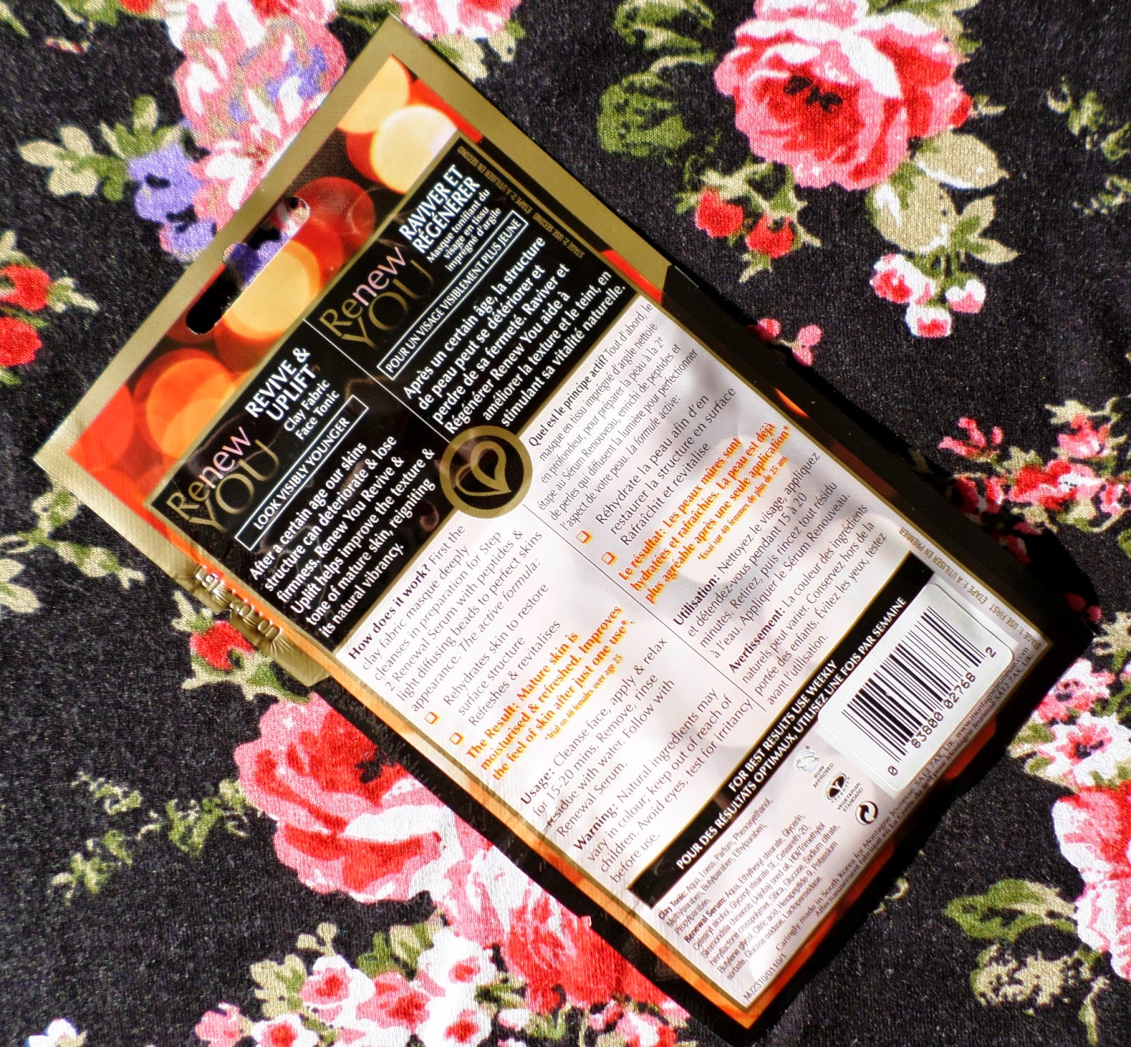 Renew You Revive & Uplift Fabric Face Tonic & Renewal Serum Description Renew You Revive & Uplift Fabric Face Tonic & Renewal Serum Description