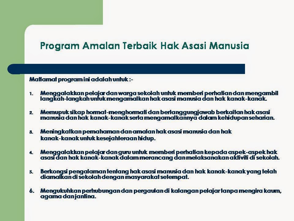 Amalan Terbaik Hak Asasi Manusia Atham September 2014
