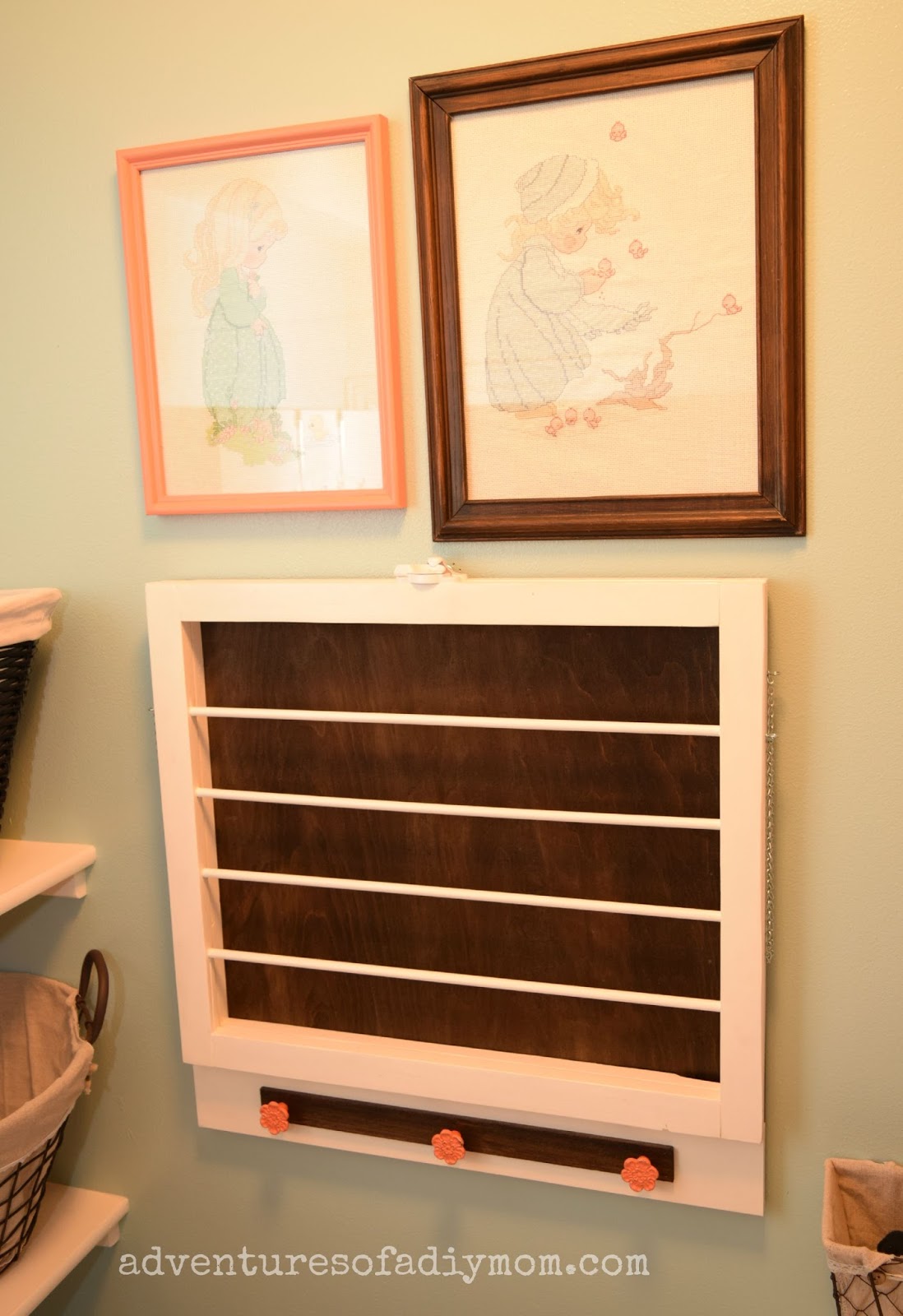 How to Build a Drying Rack Laundry Room Makeover Adventures of a DIY Mom