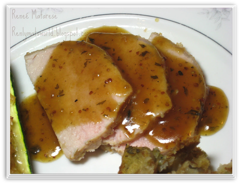 Renlymat's World Mustard, Maple Pork Tenderloin