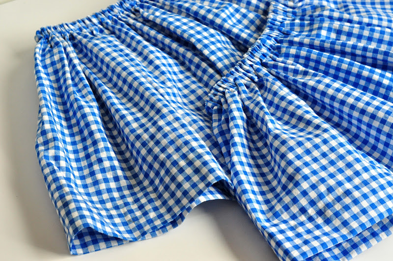 Aesthetic Nest Sewing Blue Gingham Skirts