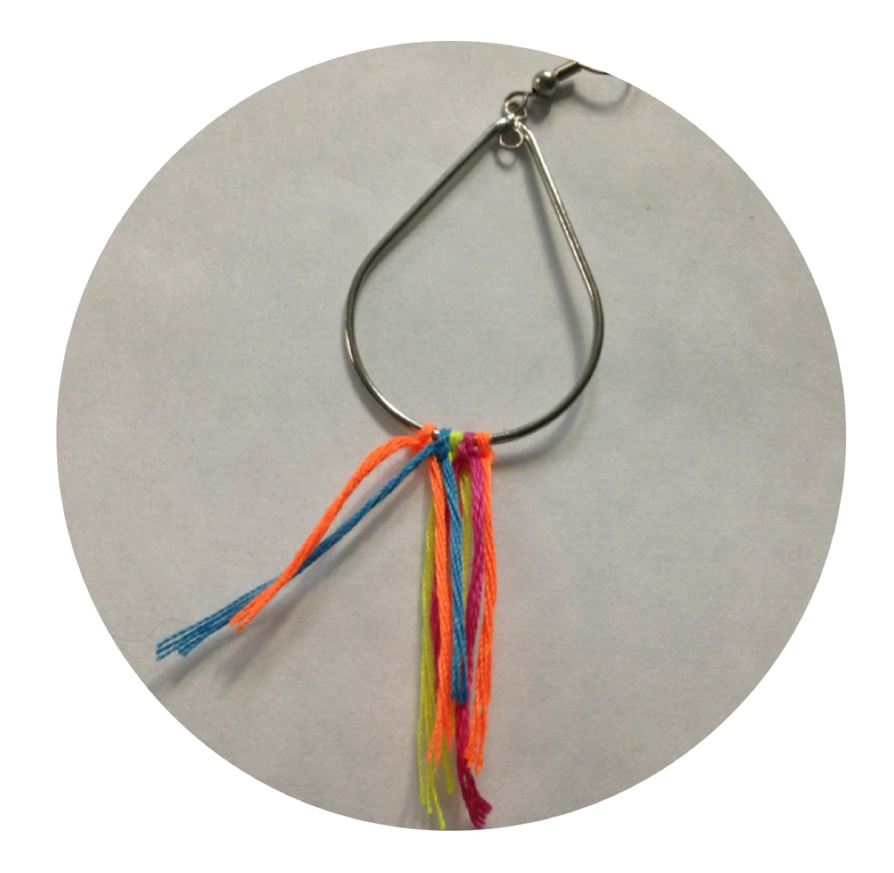 Ashley Thunder Events DIY Neon Fringe Earrings