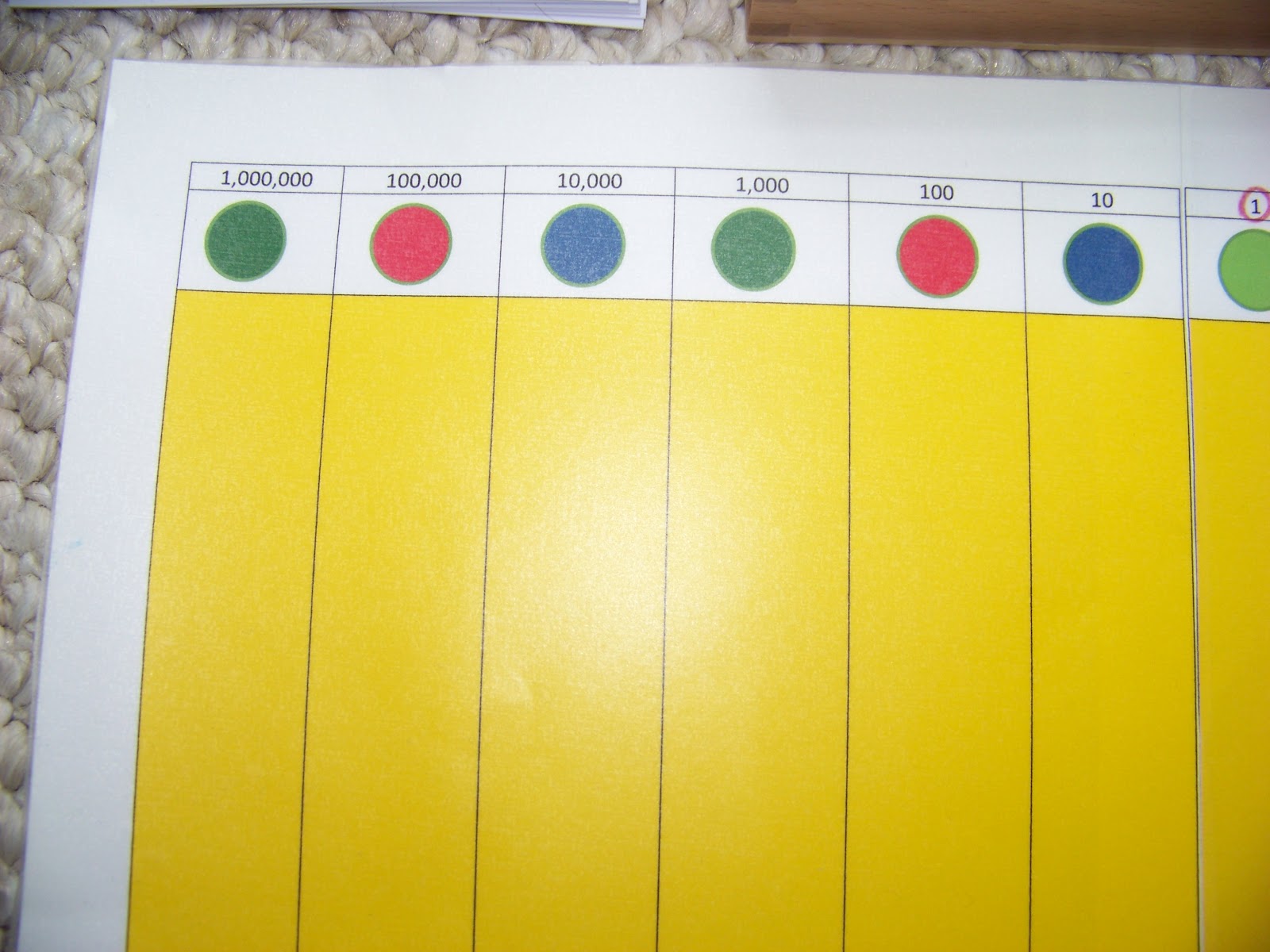 Family Montessori At Home Montessori Decimal Board and