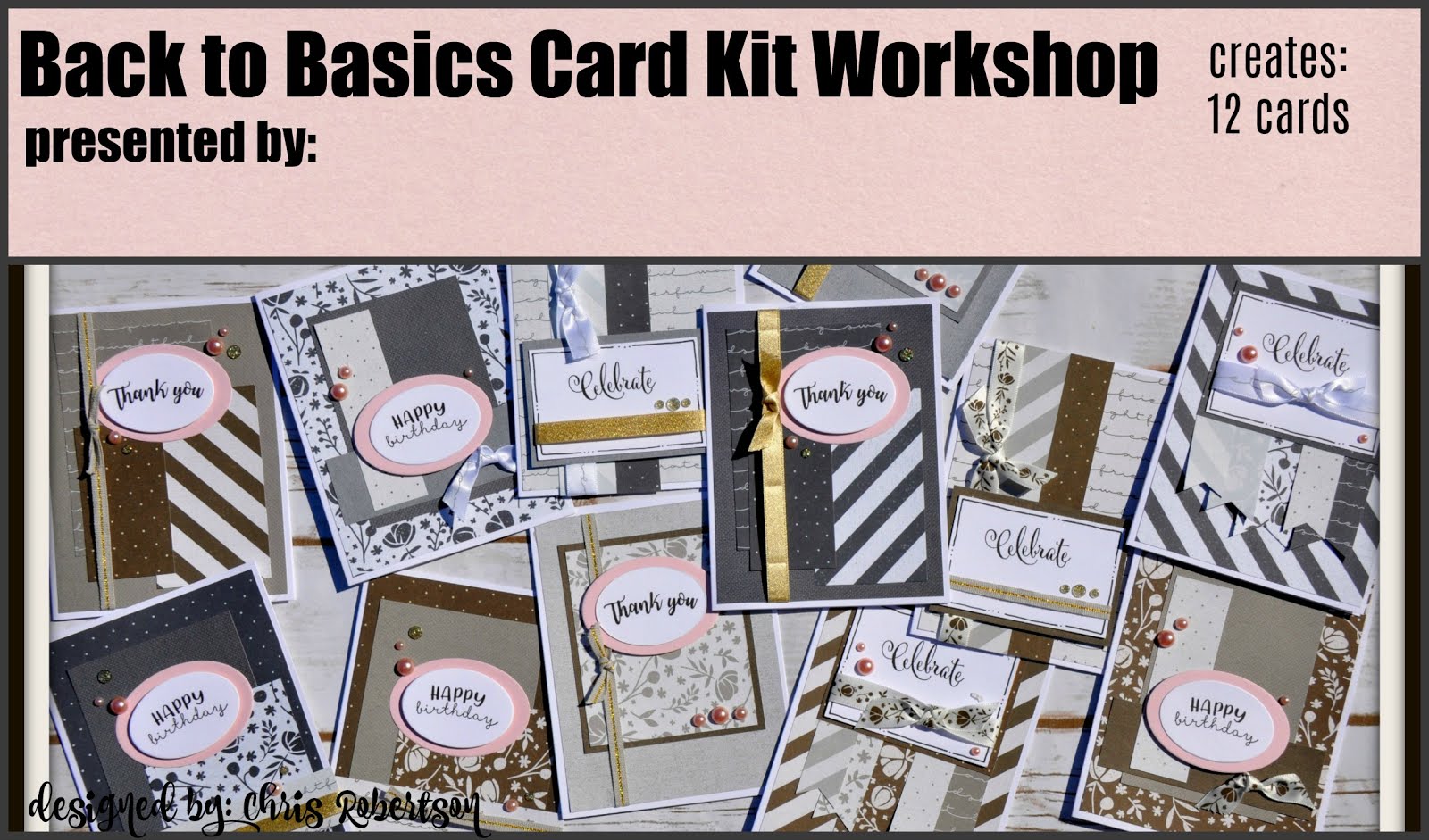 Basics Fundamental Cardmaking Workshop