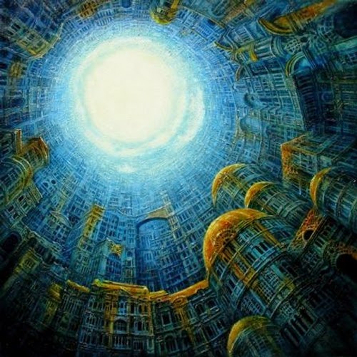 11-Gate-of-Heaven-Marcin-Kołpanowicz-Painting-Architecture-in-Surreal-Worlds-www-designstack-co