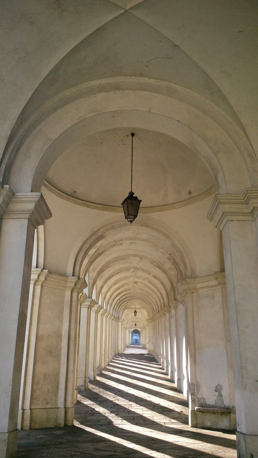 The arcade leading to the top of Monte Berico