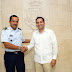 Visita de cortesía del Gral. Román Cardona al Alcalde Mauricio Vila
