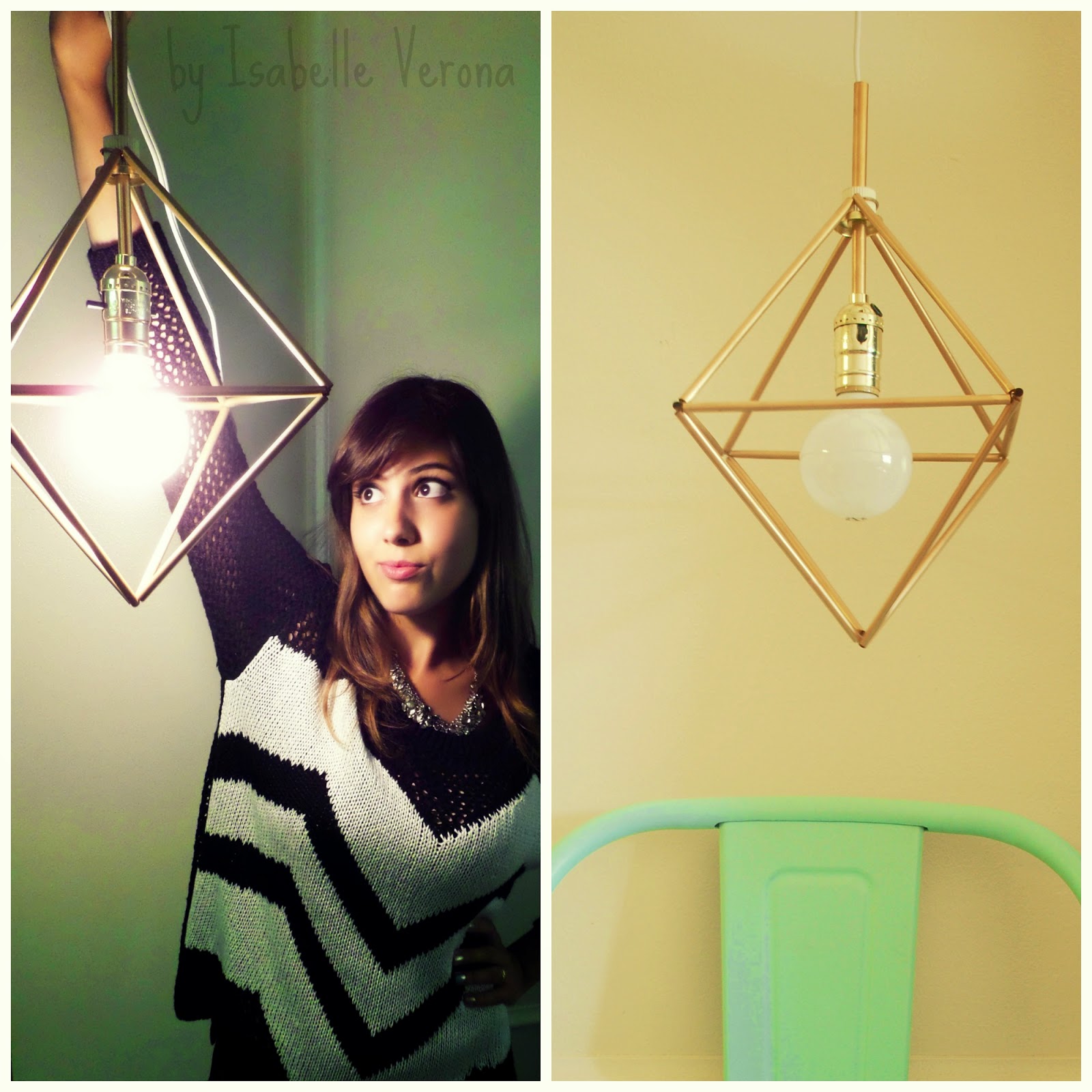 Isabelle Verona DIY Luminária Geométrica Geometric Lamp ( PORTUGUÊS / ENGLISH )