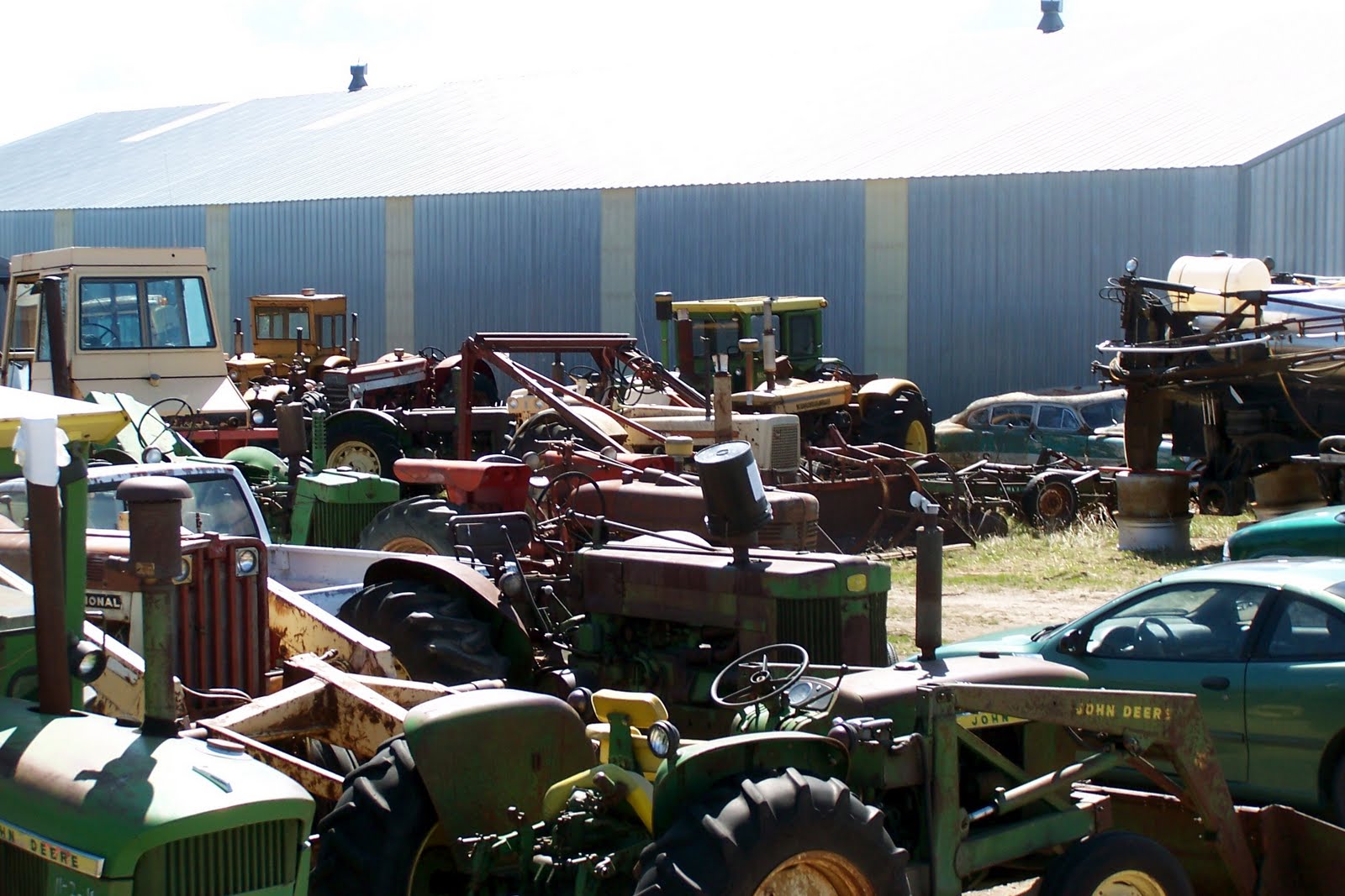 Griggs Dakota Farmer Fred Visits Pete's Salvage