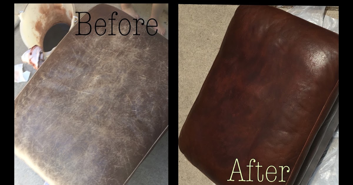 A Very Happy Homemaker Refinish Leather Furniture For Less Than 20