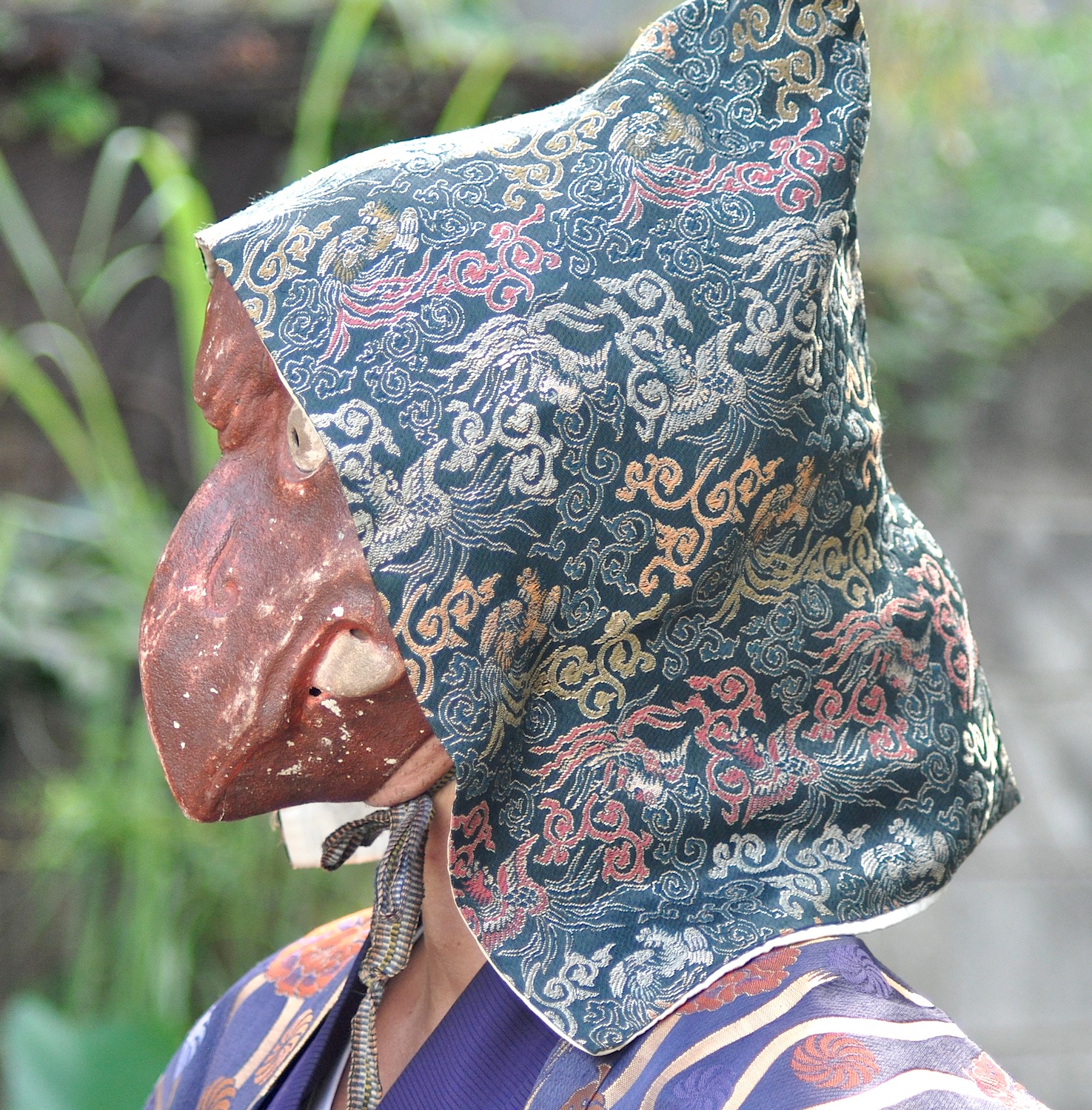 Menkake Gyoretsu Japanese Mask Festival in Kamakura