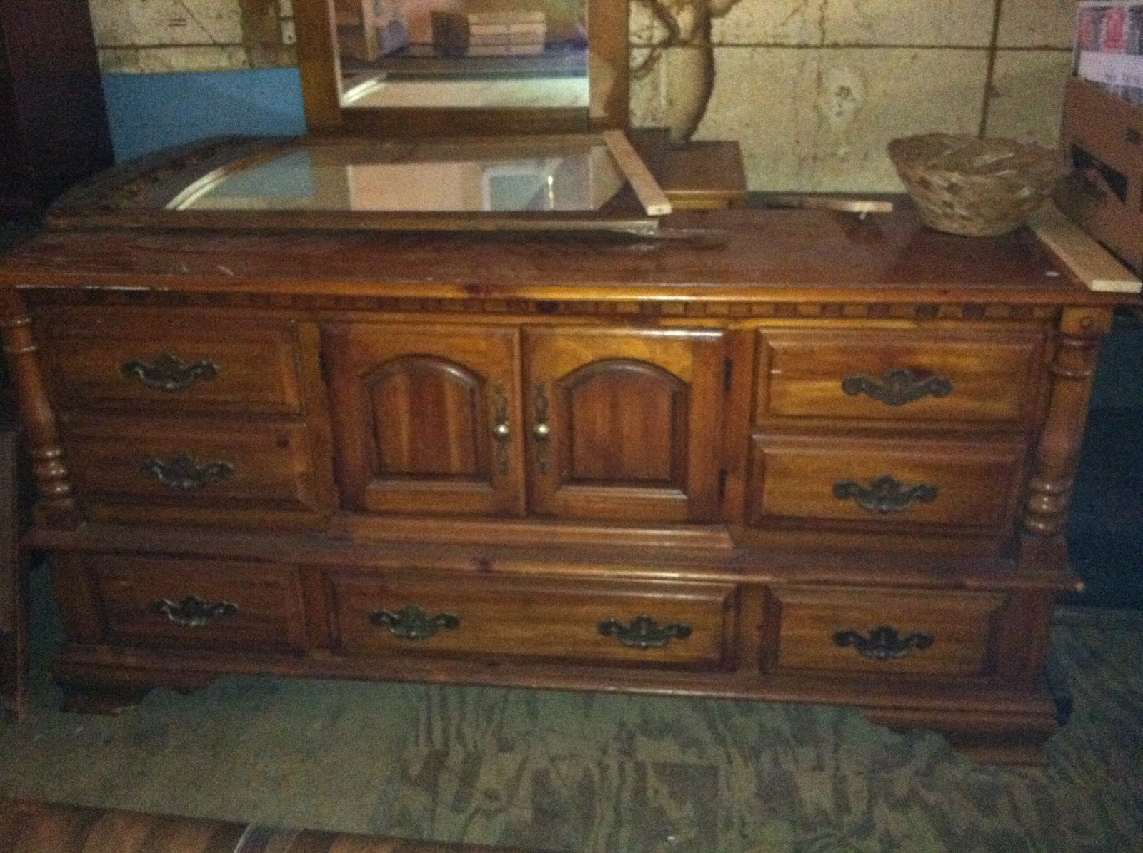 Reclaiming The Empty Nest Reclaiming The Used Dresser Into A Tv Stand