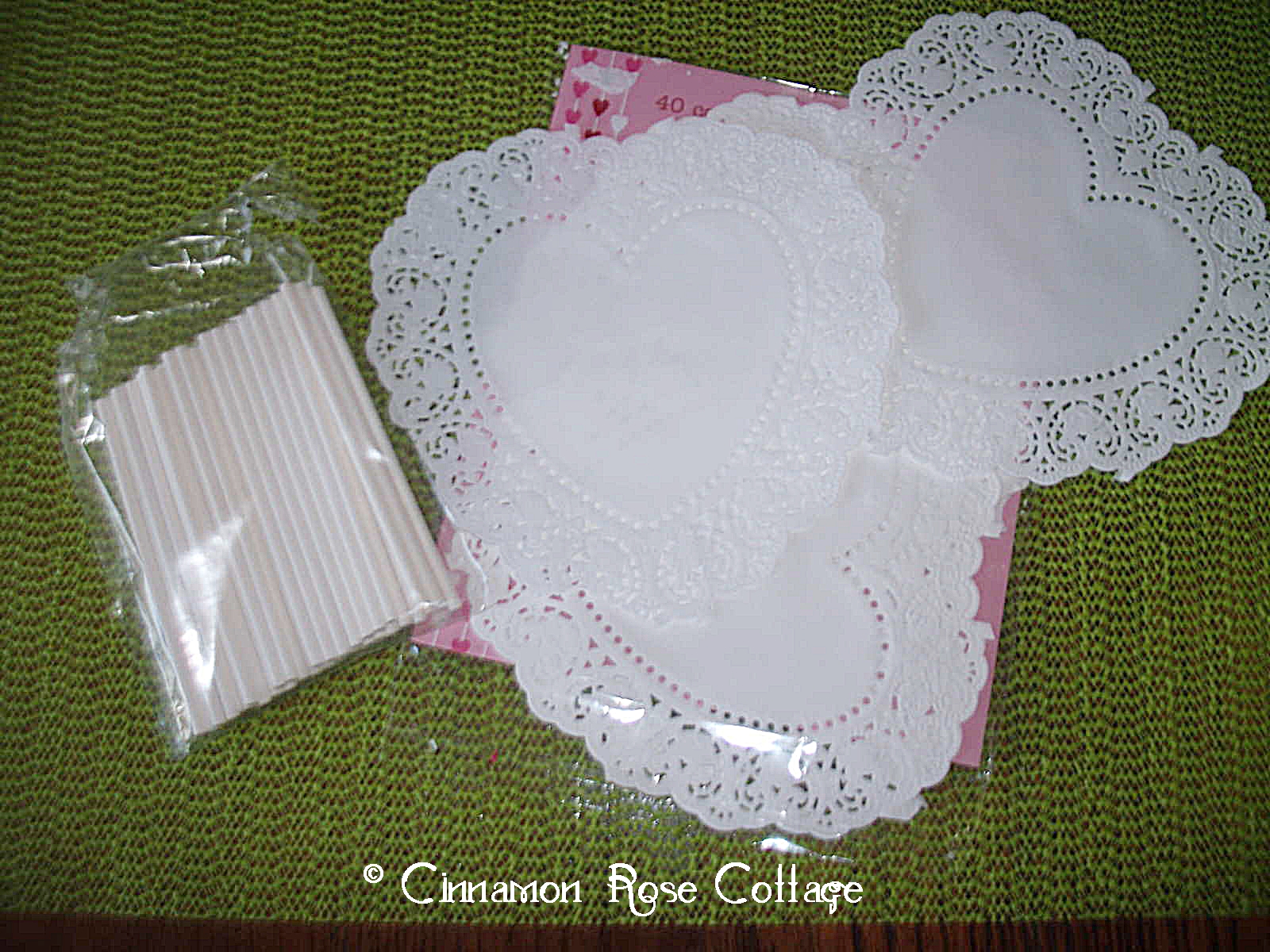 Cinnamon Rose Cottage Paper Doily Shamrock or Clover Tutorial White Cottage St. Patrick's Day