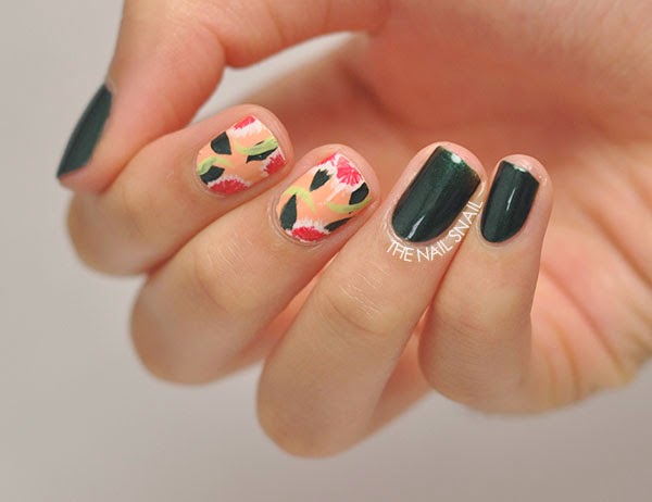 tropical nail art