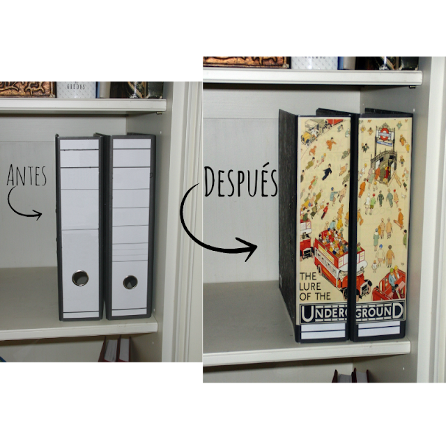 Bloggeando con mamá: DIY: Decorar archivadores