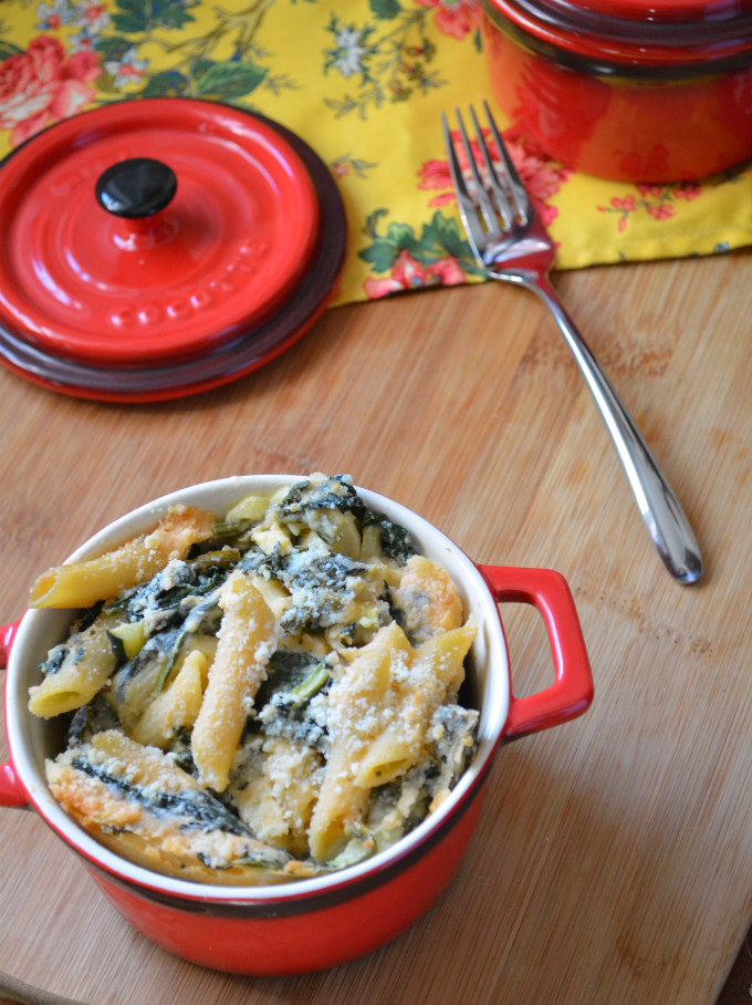 Cheesy Spinach, Kale, & Zucchini Pasta Bake The Redhead's Adventures