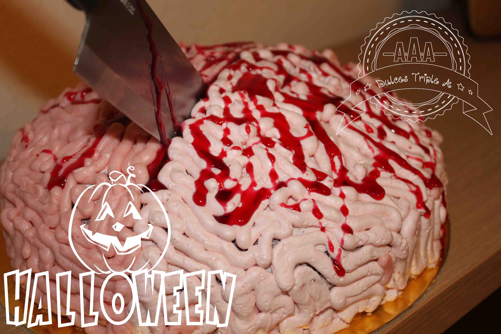 Tarta Cerebro Para Halloween