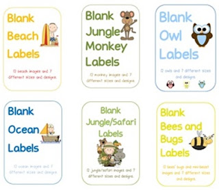Image Blank Themed Classroom Labels to Set up your Classroom