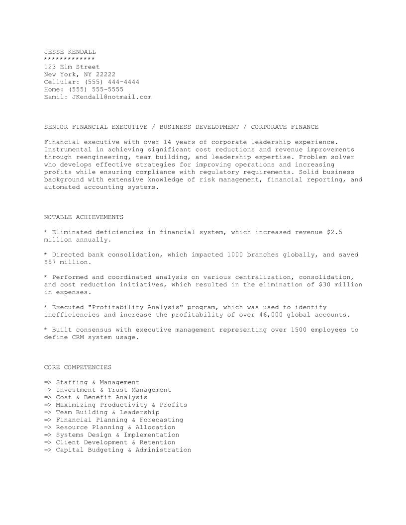 resume Plain Text Resume plain text resume template sample examples of resumes sample