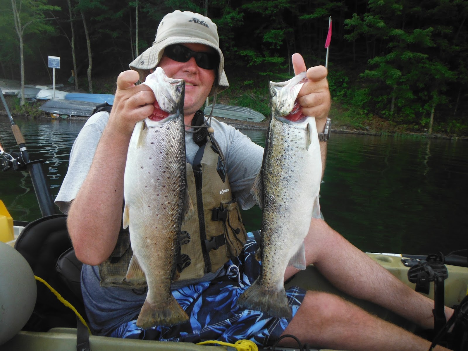 Long Island Kayak Angler Pepacton Reservoir Brown Trout June 26, 2013