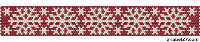       snowflake peyote brick pattern