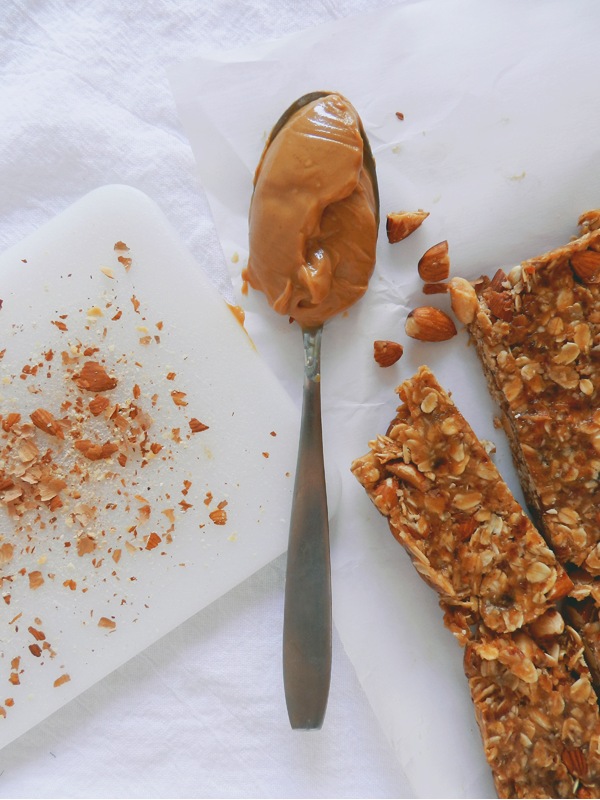 Peanut Butter Almond Granola Bars SAS+ROSE
