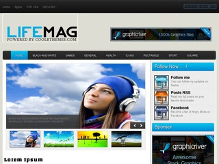 Download Template LifeMag Blogger