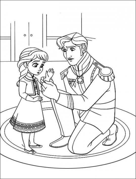Coloring Page World: Frozen (Portrait)