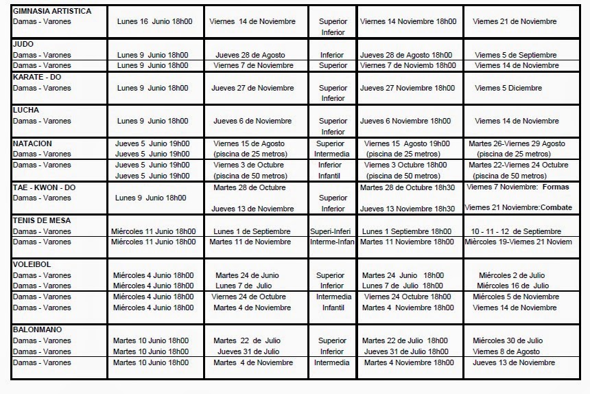 formatos de cronogramas de actividades
