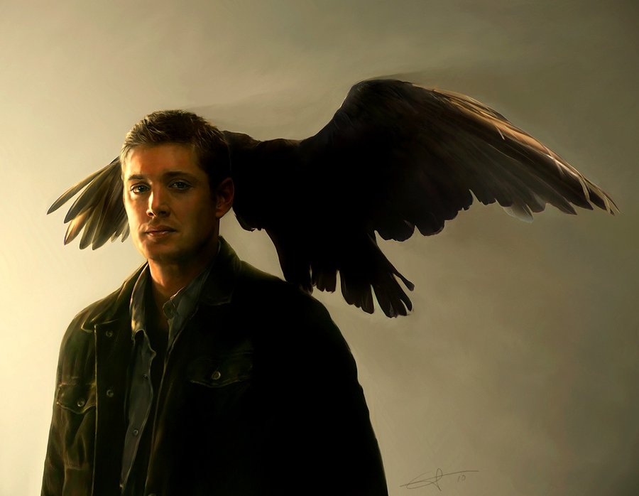 Redhead angel from supernatural show