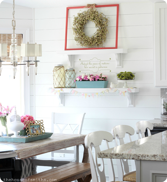 Spring Shelf Decorating + Spring Fling Link Party!