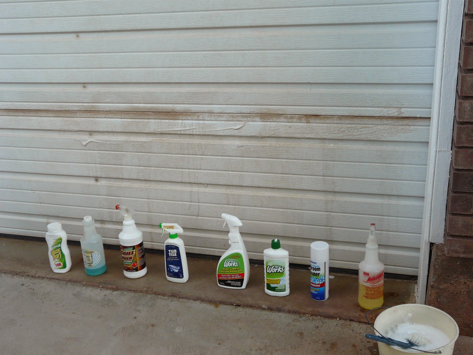 The "Secret" is Gratitude Washing the Garage Door Removing Mineral