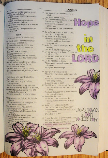 hope in the lord ~ psalms 31 ~