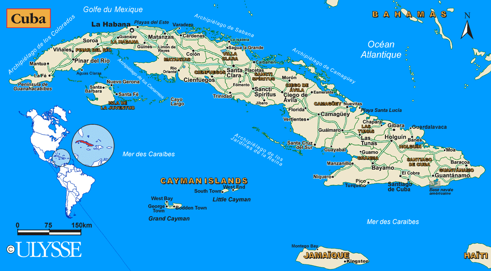 Cuba+map