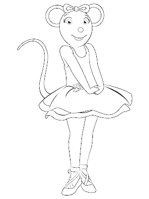 Angelina Ballerina Coloring Pages