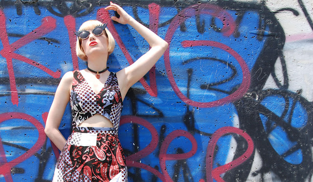 Tatty Devine Glasses and Cut Out Dress Cut out dress, Topshop, Kelly Osborne, Tatty Devine