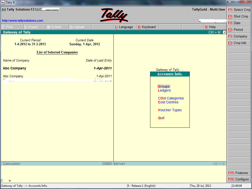 Create Supplier/Service Provider Ledger in Tally Accounting & Taxation