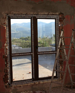 Nearly all the bricking up done Nearly all the bricking up done