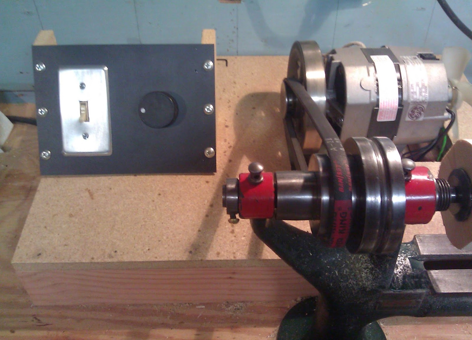 The Wood Knack: Variable speed lathe using a DC treadmill motor