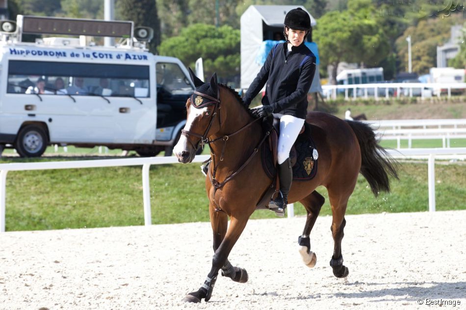 Charlotte Casiraghi and Guillaume Canet compete in the International Jumping in Cagnes,