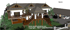 แบบ้าน2ชั้นทรงไทยประยุกต์TR213