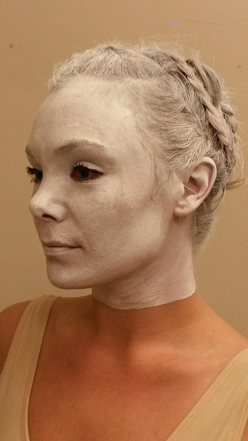 Hannah Yate Face Paint Body paint design and application for 'Skin' by