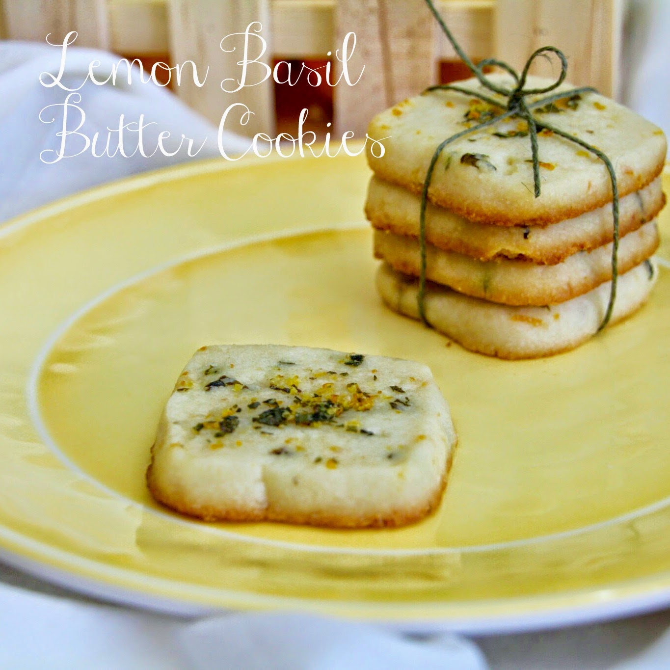 Love from the Kitchen Lemon Basil Butter Cookies